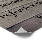 Freundschaft, Sprichwörter 27:9 Poster (Ecke)