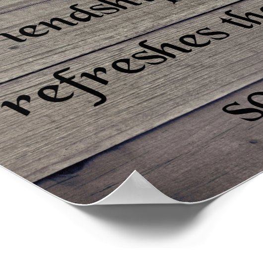 Freundschaft, Sprichwörter 27:9 Poster (Ecke)