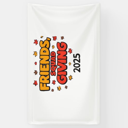 Freundschaft Squad geben Herbst 2025 dankbar Banner (Vertikal)
