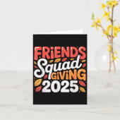 Freundschaft Squad geben Herbst 2025 dankbar Karte (Gelbe Blume)