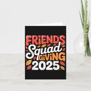 Freundschaft Squad geben Herbst 2025 dankbar Karte