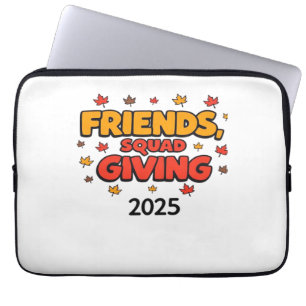 Freundschaft Squad geben Herbst 2025 dankbar Laptopschutzhülle