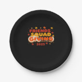 Freundschaft Squad geben Herbst 2025 dankbar Pappteller (Vorderseite)