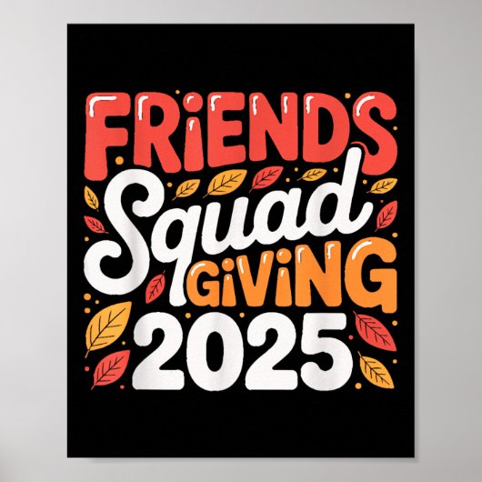 Freundschaft Squad geben Herbst 2025 dankbar Poster (Vorne)