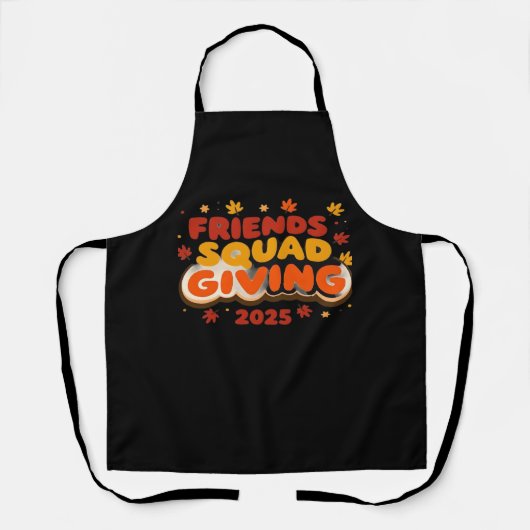 Freundschaft Squad geben Herbst 2025 dankbar Schürze (Vorderseite)