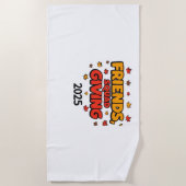 Freundschaft Squad geben Herbst 2025 dankbar Strandtuch (Vorderseite)