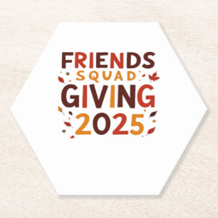 Freundschaft Squad geben Herbst 2025 dankbar Untersetzer