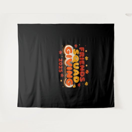 Freundschaft Squad geben Herbst 2025 dankbar Wandteppich (Vorderseite (Horizontal))