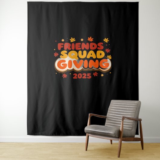 Freundschaft Squad geben Herbst 2025 dankbar Wandteppich (Beispiel)