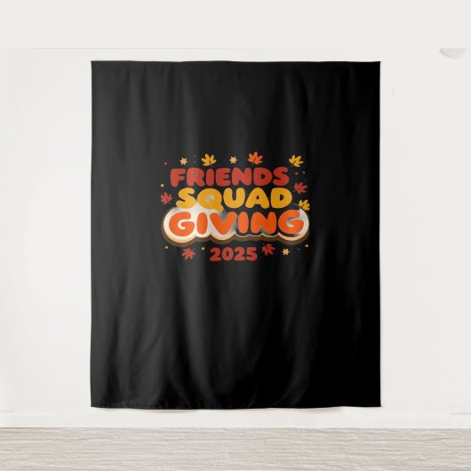 Freundschaft Squad geben Herbst 2025 dankbar Wandteppich (Vorderseite)
