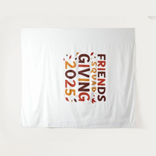 Freundschaft Squad geben Herbst 2025 dankbar Wandteppich (Vorderseite (Horizontal))