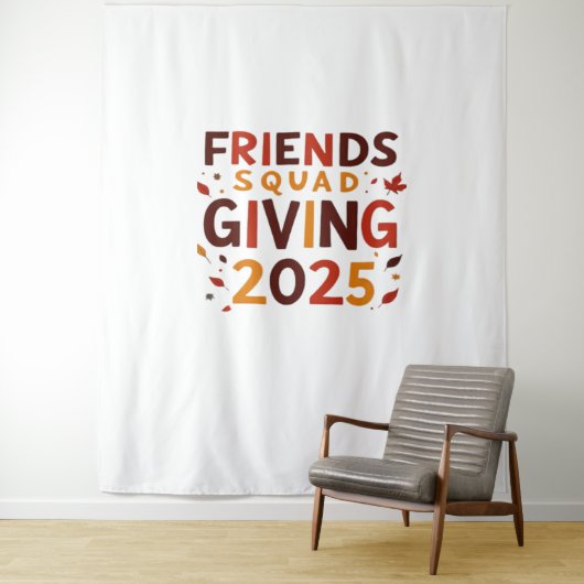 Freundschaft Squad geben Herbst 2025 dankbar Wandteppich (Beispiel)