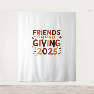 Freundschaft Squad geben Herbst 2025 dankbar Wandteppich