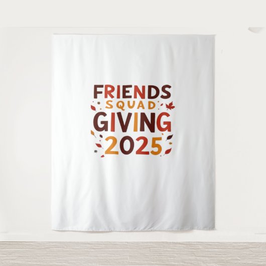 Freundschaft Squad geben Herbst 2025 dankbar Wandteppich (Vorderseite)