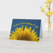 Freundschaft Sunflower Karte (Gelbe Blume)