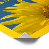 Freundschaft Sunflower Poster (Ecke)