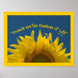 Freundschaft Sunflower Poster