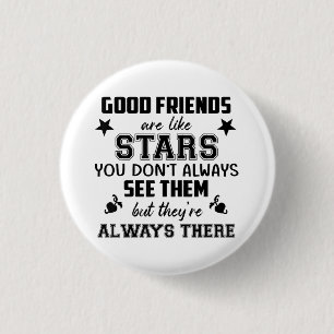 Freundschaft T-Shirt Zitat Guter Freund Wie Stern Button