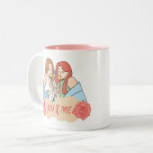 Freundschaft Tasse Kaffee - Besties Forever (Vorderseite Links)