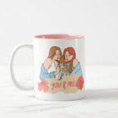 Freundschaft Tasse Kaffee - Besties Forever (Links)