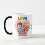 Freundschaft Tasse USA - Personalisierte Kaffee-Ta (Links)
