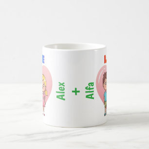 Freundschaft Tasse USA - Personalisierte Kaffee-Ta