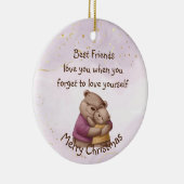 Freundschaft Teddy Bären Liebe Sie Inspiration Keramik Ornament (Rechts)