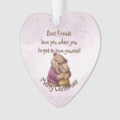 Freundschaft Teddy Bären Liebe Sie Inspiration Ornament (Vorderseite)