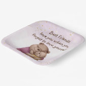 Freundschaft Teddy Bären Liebe Sie Inspiration Pappteller (Gewinkelt)