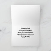 FREUNDSCHAFT/TEILEN MIT MEINEM BESTEN FREUND KARTE (Innenseite)