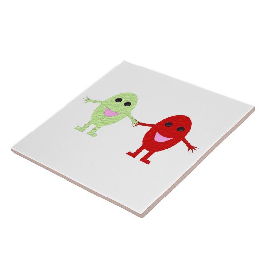 Freundschaft Trauben Tile Fliese (Seite)