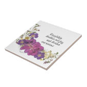 Freundschaft und Blumen Fliese (Seite)