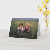 Freundschaft und Blumen Karte (Gelbe Blume)