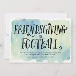 Freundschaft und Fußball-Abendessen Einladung