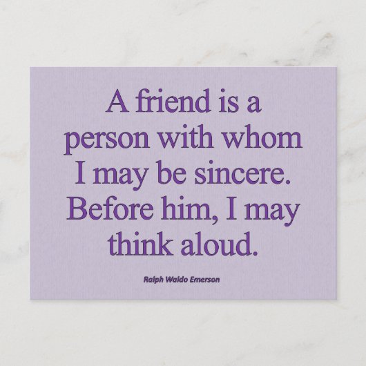 Freundschaft und Herzlichkeit Postkarte (Vorderseite)