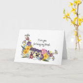 Freundschaft und Liebe Karte (Gelbe Blume)