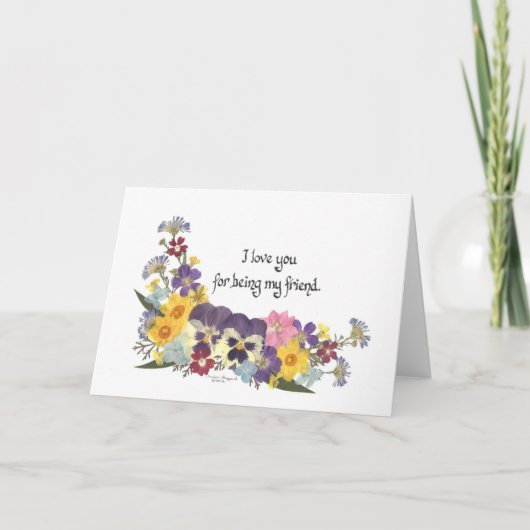 Freundschaft und Liebe Karte (Vorderseite)