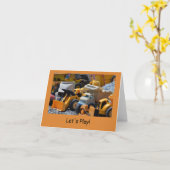 Freundschaft und Sein ein Kind wieder Karte (Gelbe Blume)