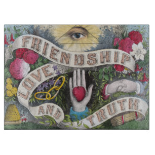 Freundschaft und Thruth Schneidebrett