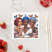 Freundschaft und Worte Serviette (Beispiel)