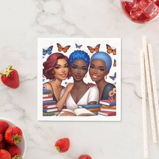 Freundschaft und Worte Serviette (Beispiel)