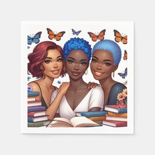 Freundschaft und Worte Serviette (Vorderseite)