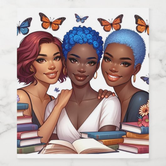 Freundschaft und Worte Weinetikett (Einzelnes Label)