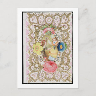 Freundschaft, Valentine Card, c.1870 (Farbe litho Feiertagspostkarte