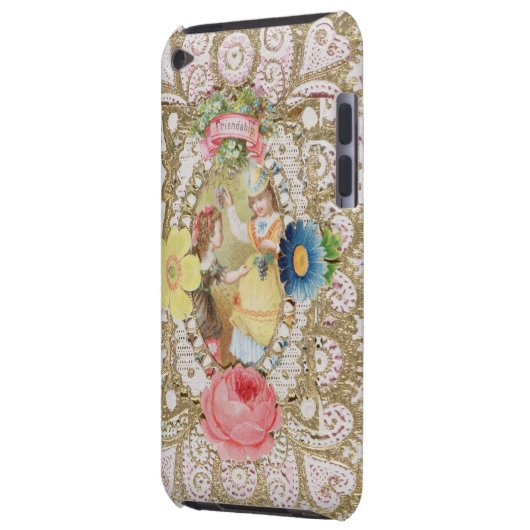 Freundschaft, Valentinsgrußkarte, c.1870 Case-Mate iPod Touch Hülle (Rückseite Links)