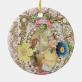 Freundschaft, Valentinsgrußkarte, c.1870 Keramik Ornament (Hinten)