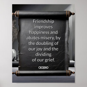 Freundschaft verbessert Glück Poster