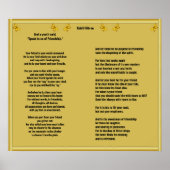 Freundschaft von Kahlil Gibran Poster (Vorne)