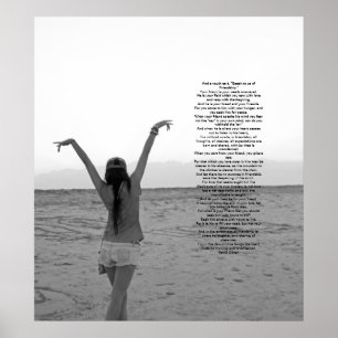 Freundschaft von Kahlil Gibran Poster