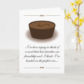 Freundschaft wie Schokoladenkarte Karte (Gelbe Blume)